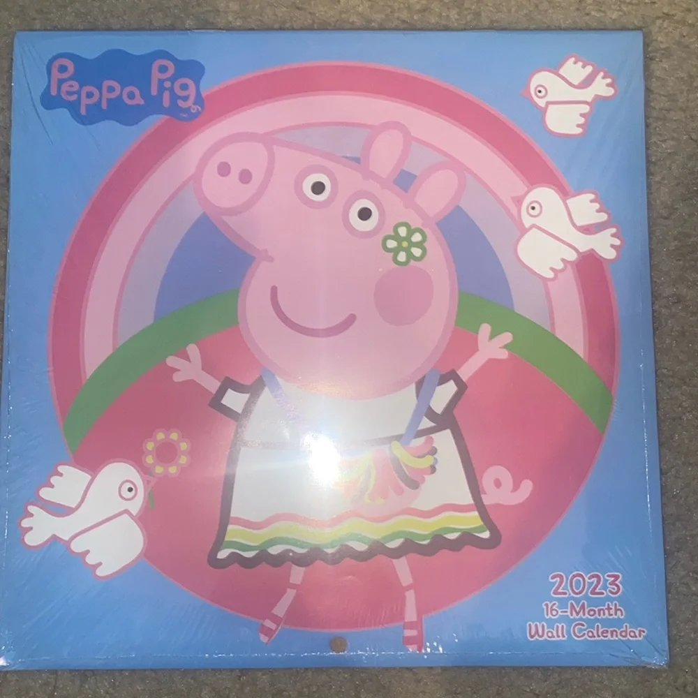 Peppa🐽Pig 2023 16-Month Wall Calendar